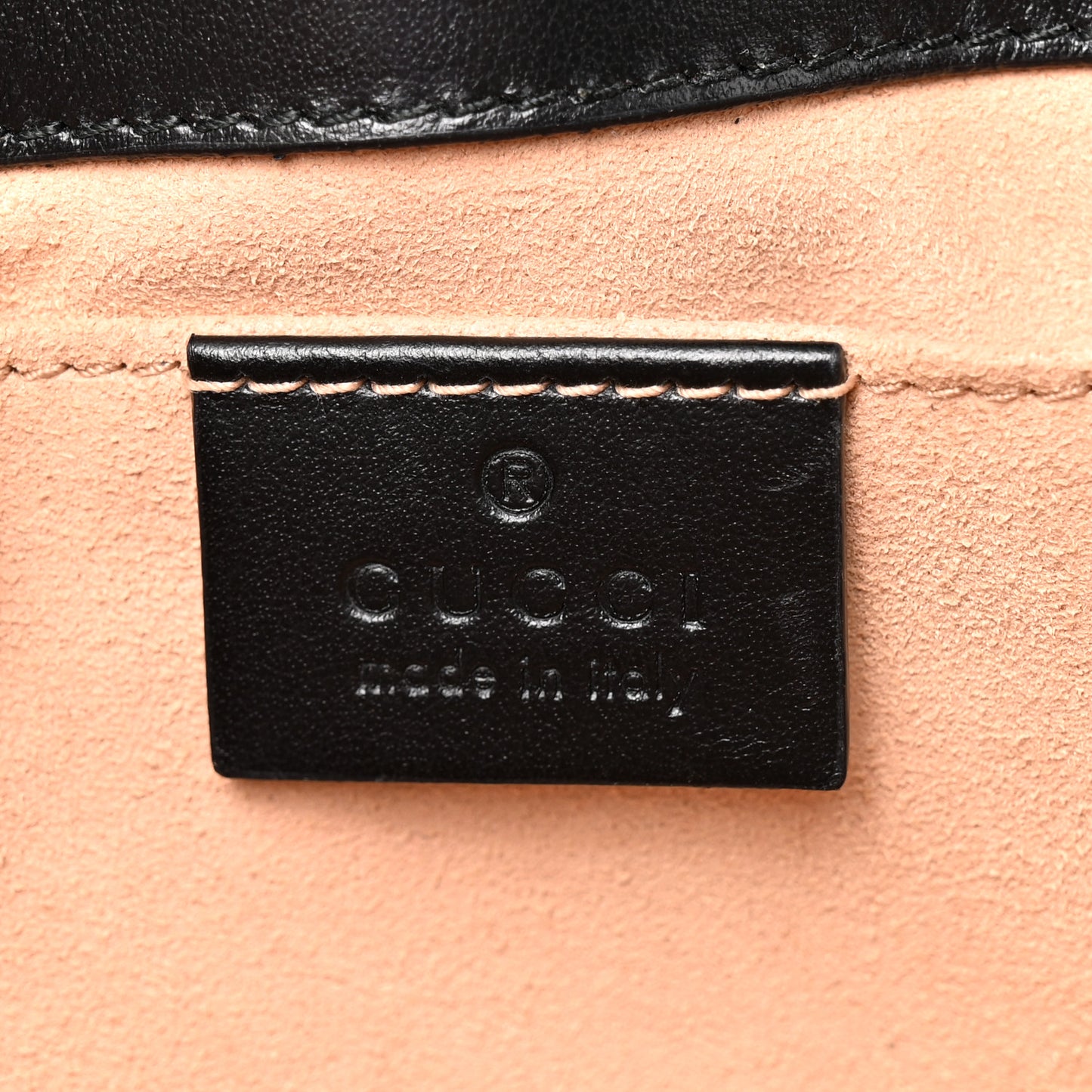 Calfskin Matelasse Mini GG Marmont Shoulder Bag Black
