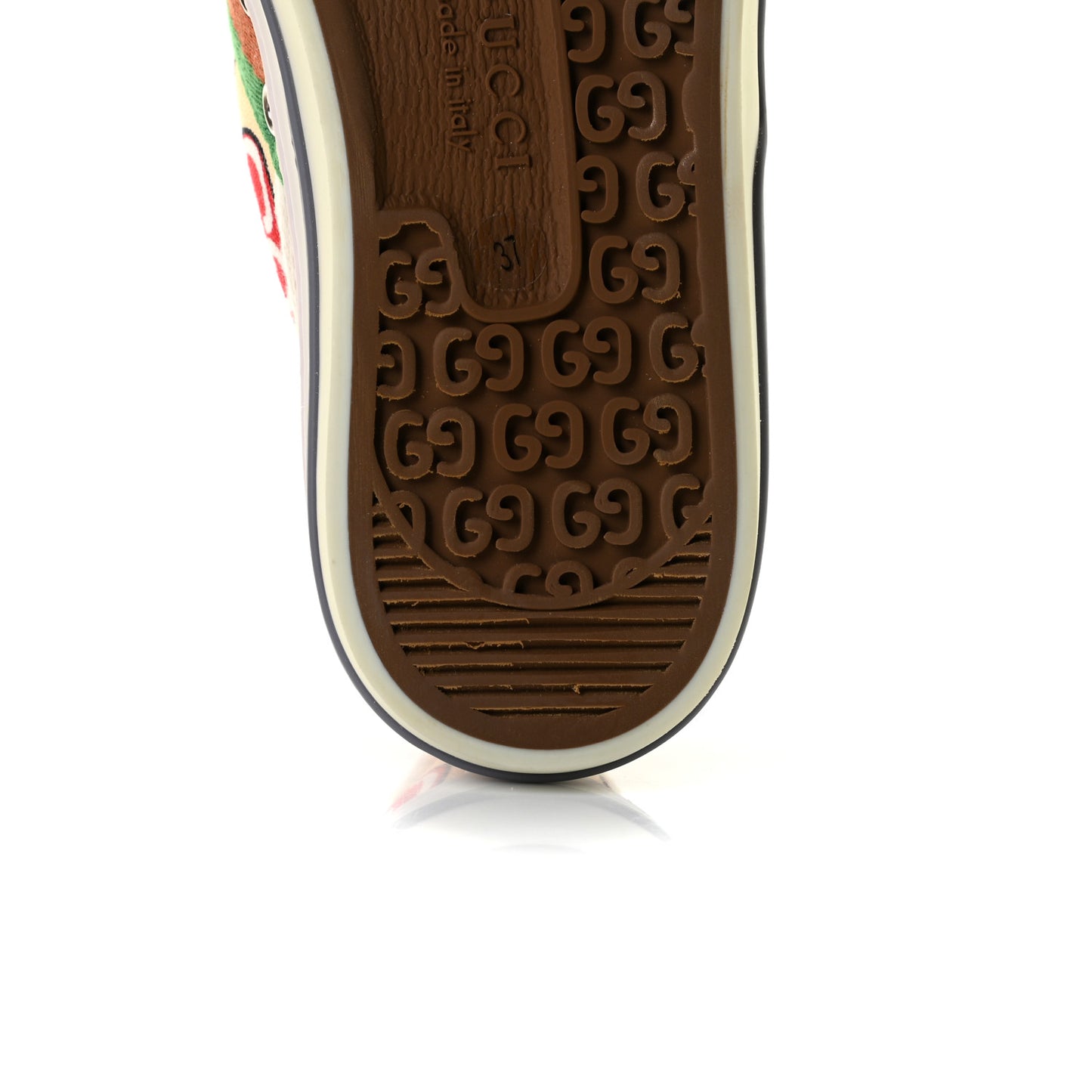 Canvas Web GG Apple Womens 1977 Tennis Sneakers 37 Ivory Red Mystic White New Shamarock