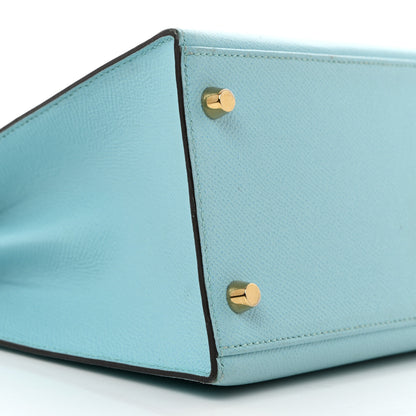 Hermes Epsom Kelly Sellier 28 Bleu Atoll 9 of 21