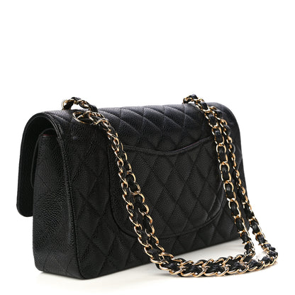 Chanel Caviar Quilted Medium Double Flap Black 3 of 11