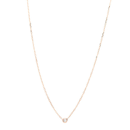 Cartier 18K Pink Gold Diamond SM D'Amour Pendant Necklace 1 of 4