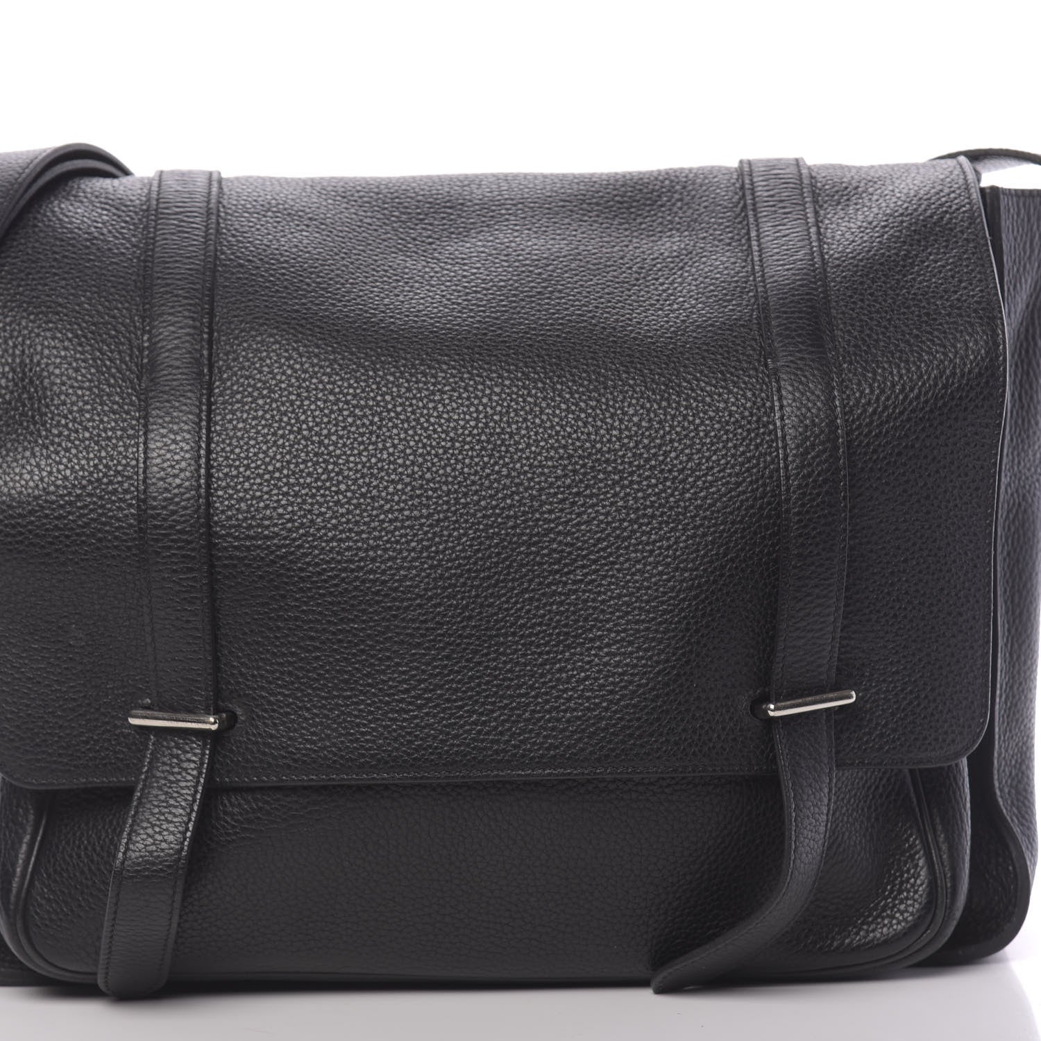 Hermes Taurillon Clemence Steve Messenger 37 Black 8 of 10