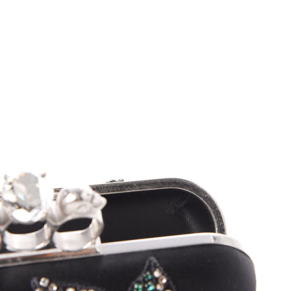 Alexander McQueen Silk Crystal Knucklebox Clutch Black 9 of 10
