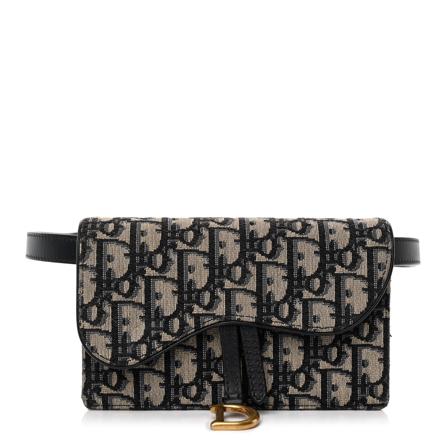 Oblique Saddle Belt Bag Blue