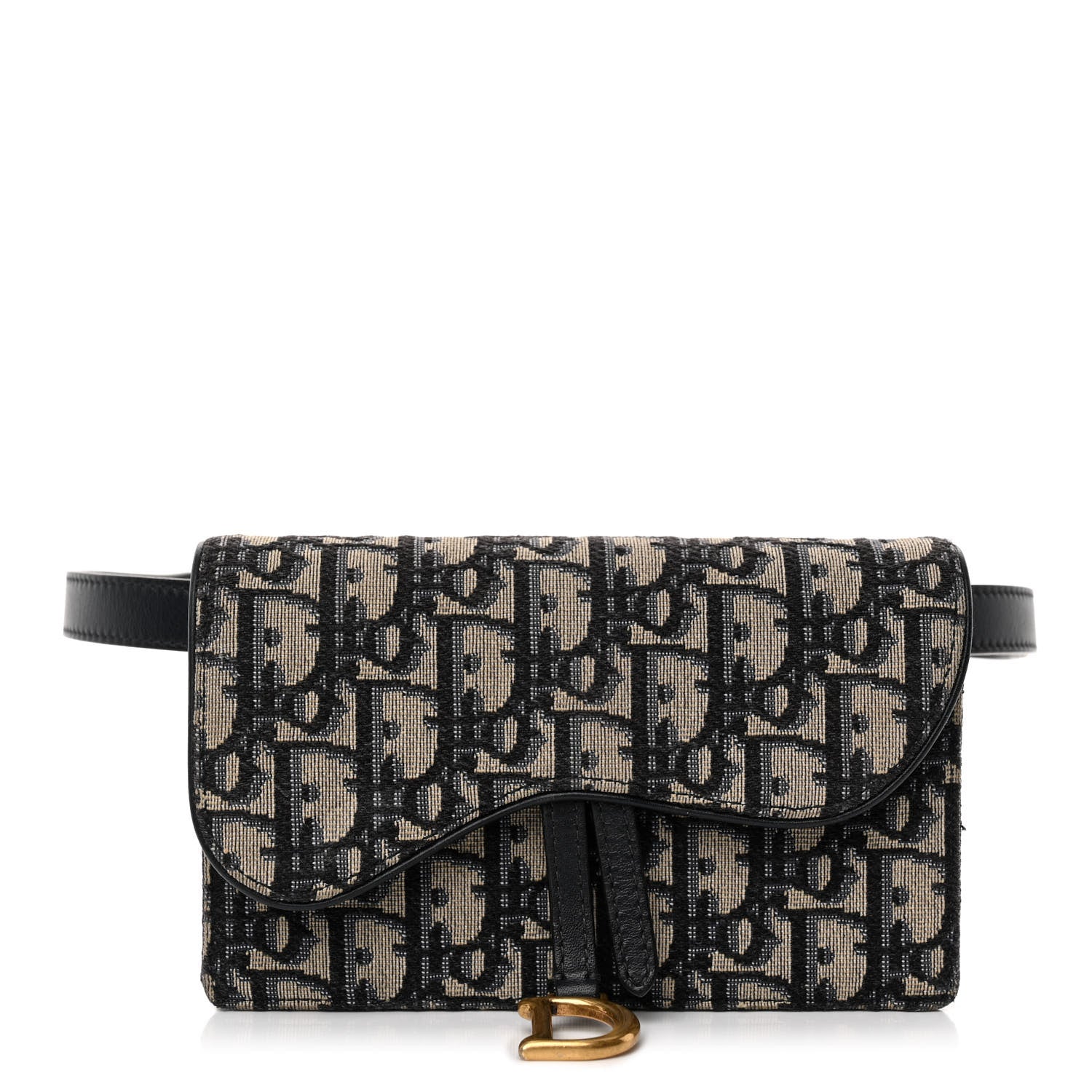 Christian Dior Oblique Saddle Belt Bag Blue 1 of 10