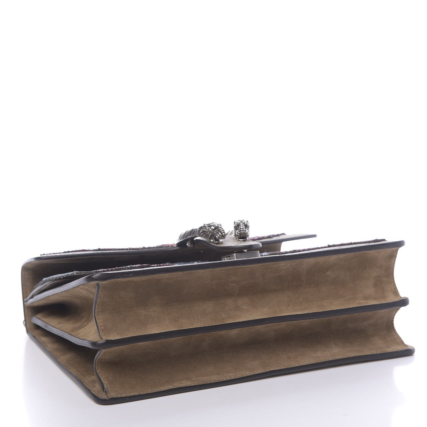 GG Supreme Monogram Lightning Embroidered Medium Dionysus Shoulder Bag Beige