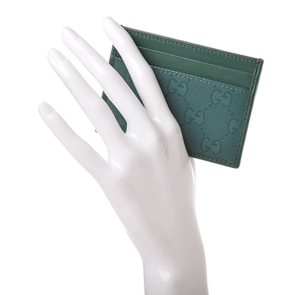 Gucci Imprime Monogram Card Holder Verdant 1 of 7