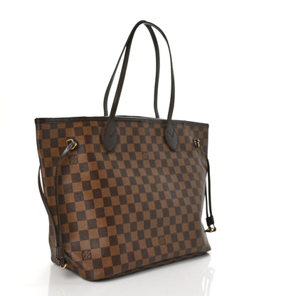 Louis Vuitton Damier Ebene Neo Neverfull MM Rose Ballerine 4 of 10