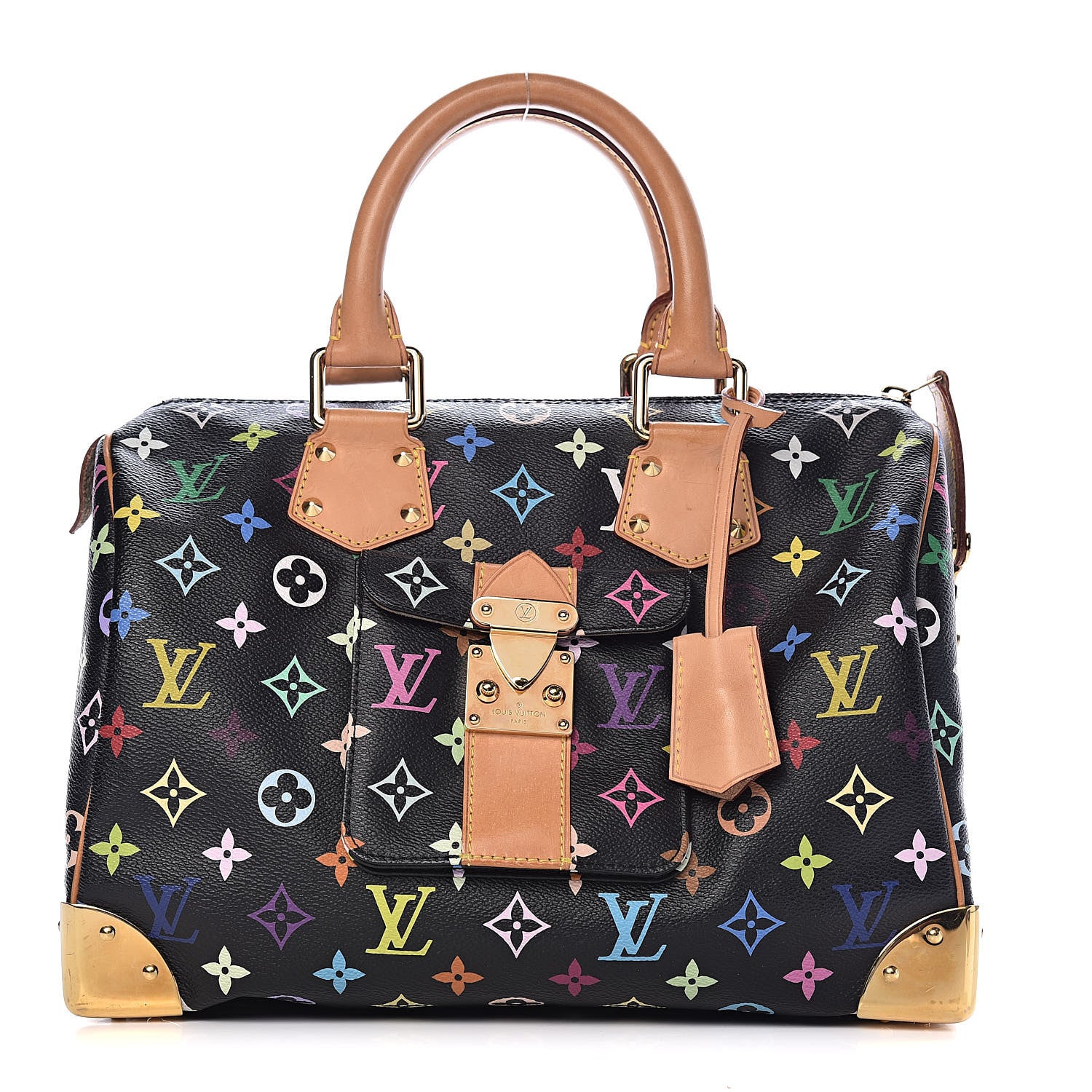 Louis Vuitton Monogram Multicolor Speedy 30 Black 1 of 8