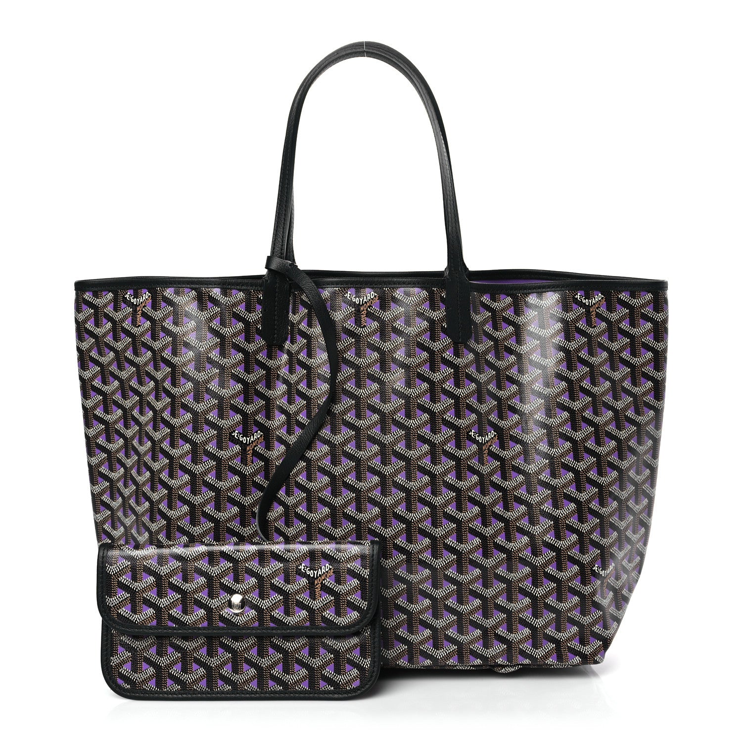 Goyard Goyardine Saint Louis Claire Voie PM Black Violet 1 of 8