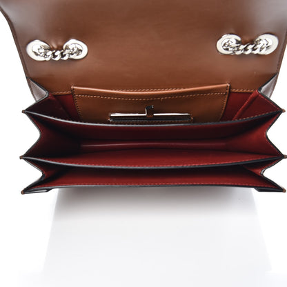 Marc Jacobs Calfskin Flap Shoulder Bag Brown 5 of 8