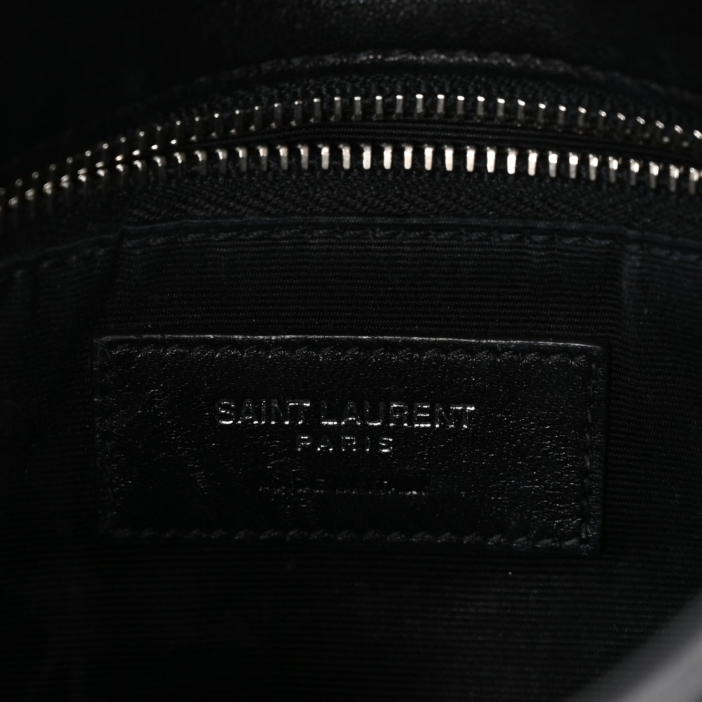 Lambskin Quilted Toy Loulou Puffer Monogram Chain Satchel Black