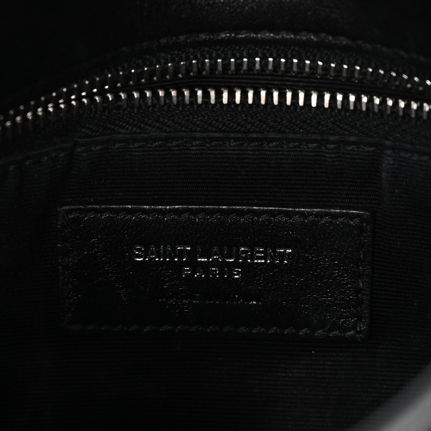 Saint Laurent Lambskin Quilted Toy Loulou Puffer Monogram Chain Satchel Black 6 of 11
