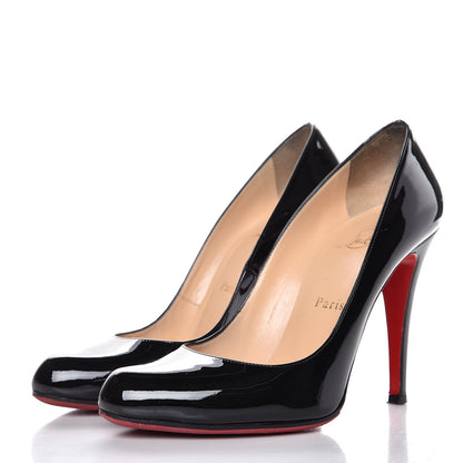 Christian Louboutin Patent Fifille 100 Pumps 38 Black 3 of 9