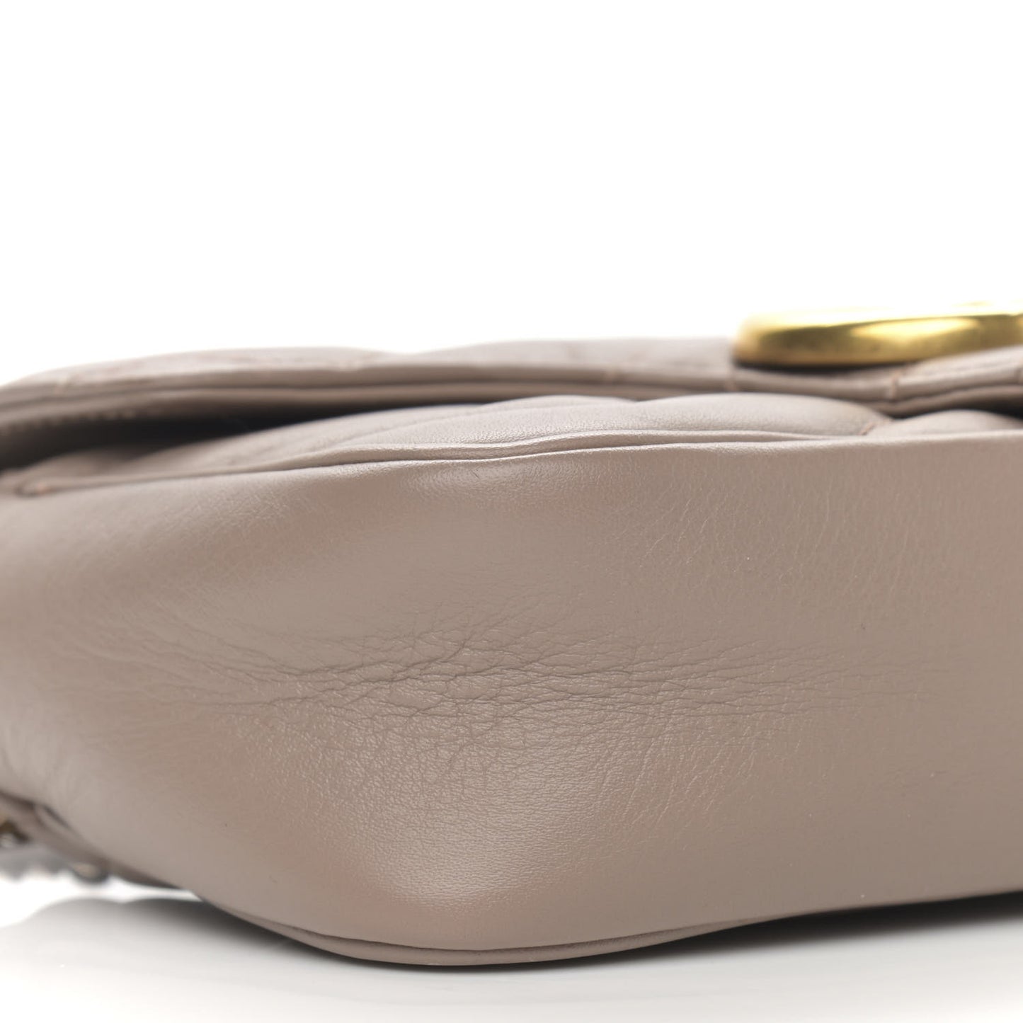 Calfskin Matelasse Super Mini GG Marmont Shoulder Bag Porcelain Rose
