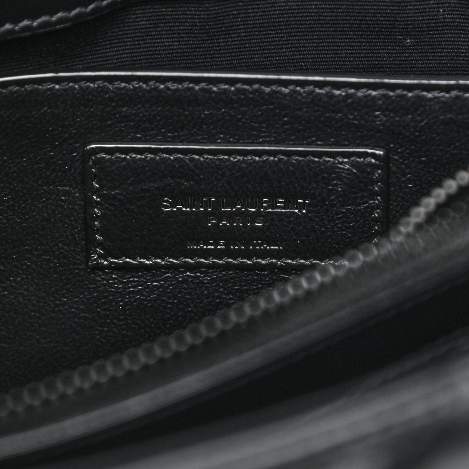 Saint Laurent Calfskin Y Quilted Monogram Small Loulou Chain Satchel Black 5 of 10