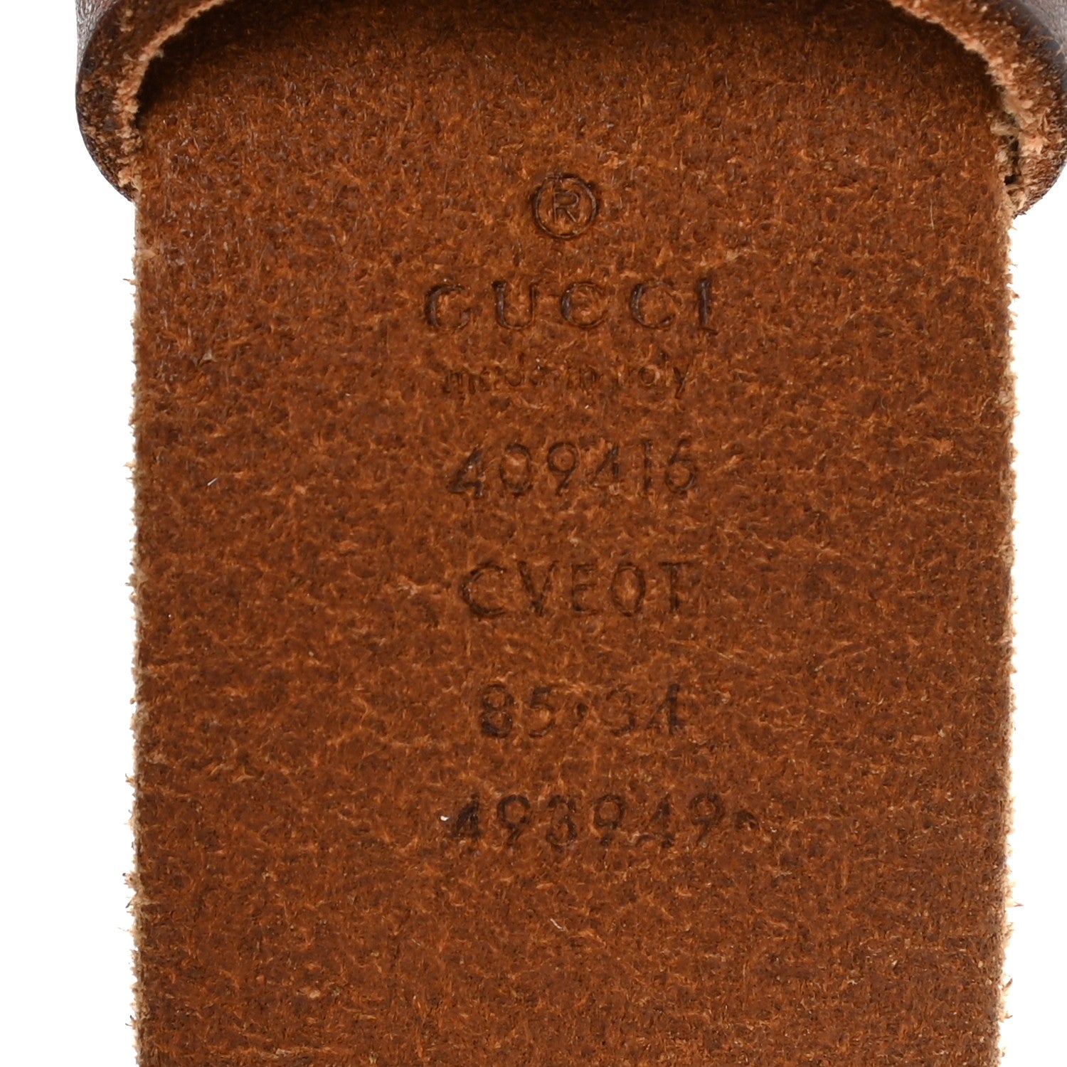 Gucci Faded Calfskin Double G 40mm Belt 85 34 Cuir 3 of 6