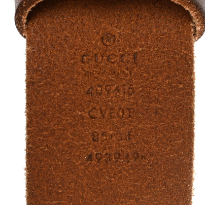 Gucci Faded Calfskin Double G 40mm Belt 85 34 Cuir 3 of 6