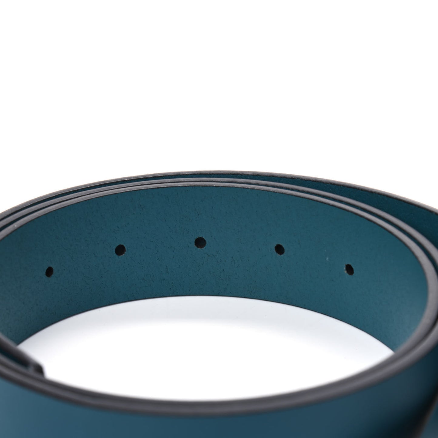 Calfskin Interlocking G Belt 100 40 Teal