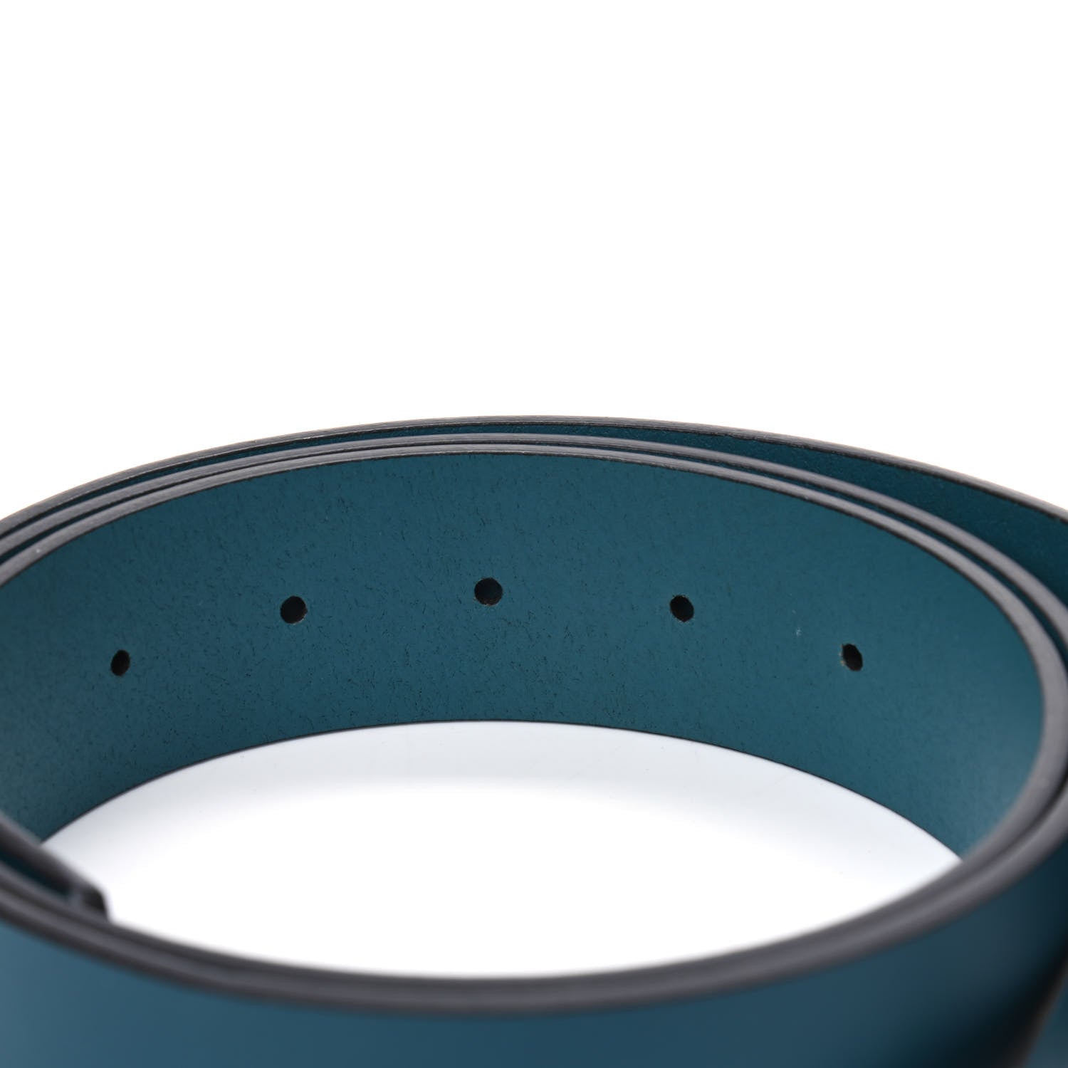 Gucci Calfskin Interlocking G Belt 100 40 Teal 4 of 5