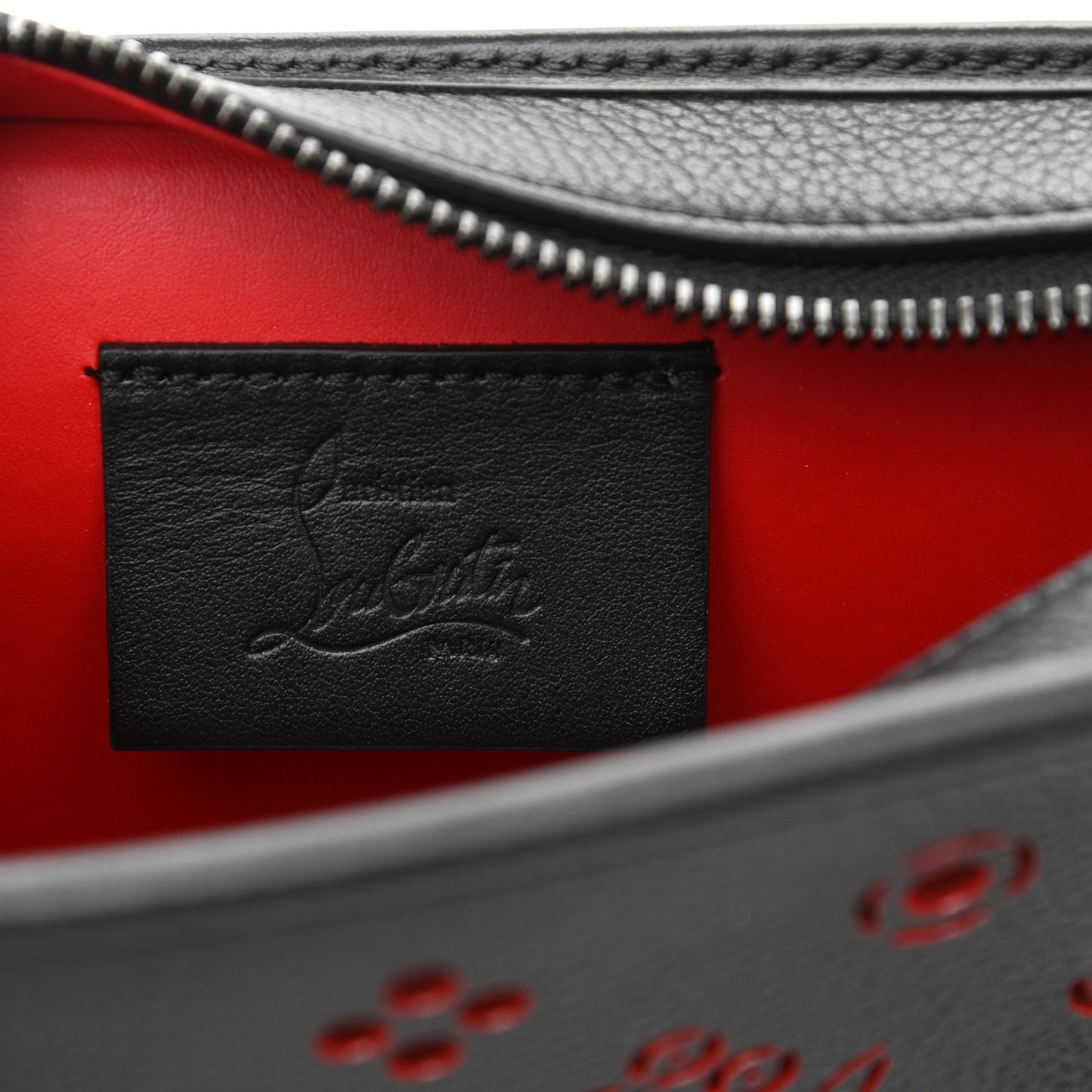 Calfskin Small Radioloubi Black