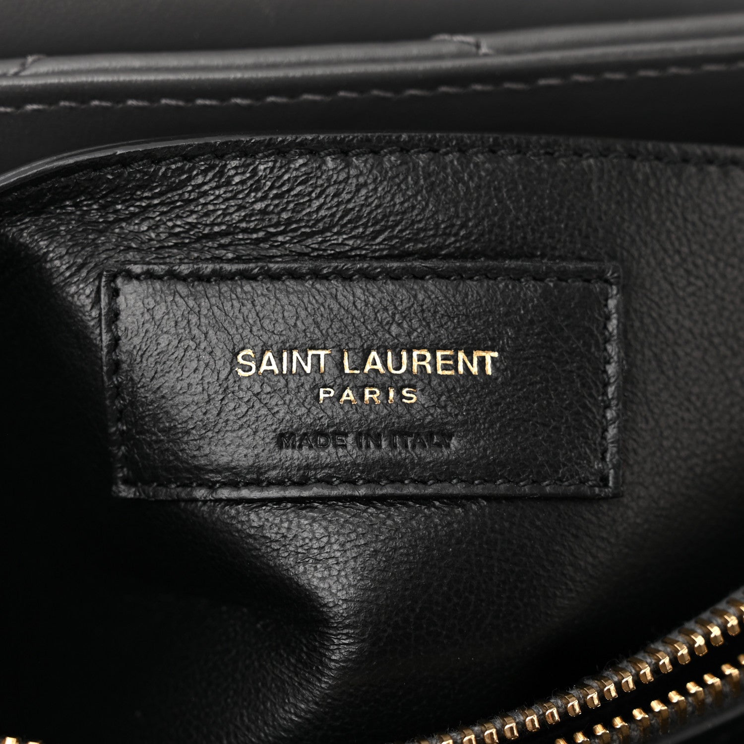 Saint Laurent Calfskin Y Quilted Monogram Small Loulou Chain Satchel Storm 6 of 10