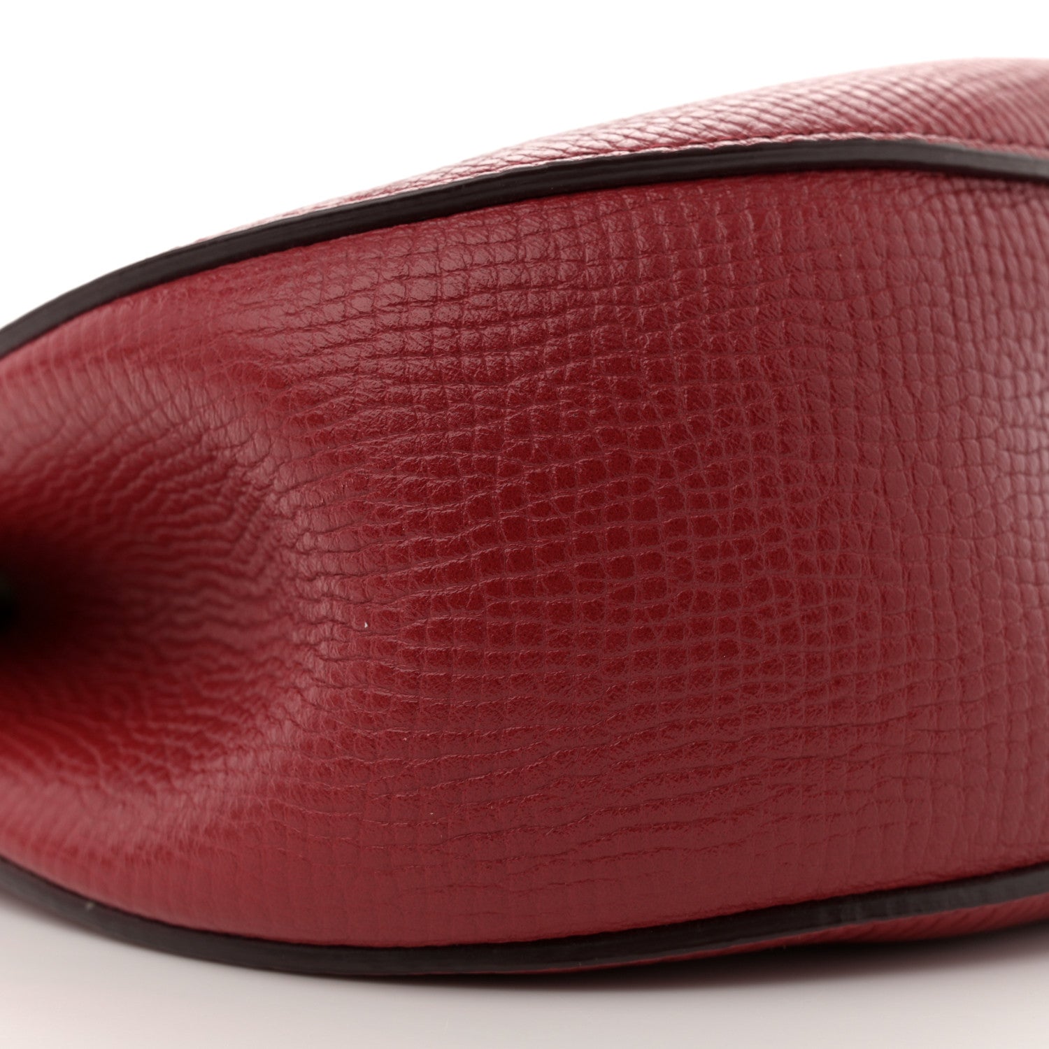 Chloe Grained Calfskin Lambskin Bi-Color Drew Shoulder Bag Red 9 of 11