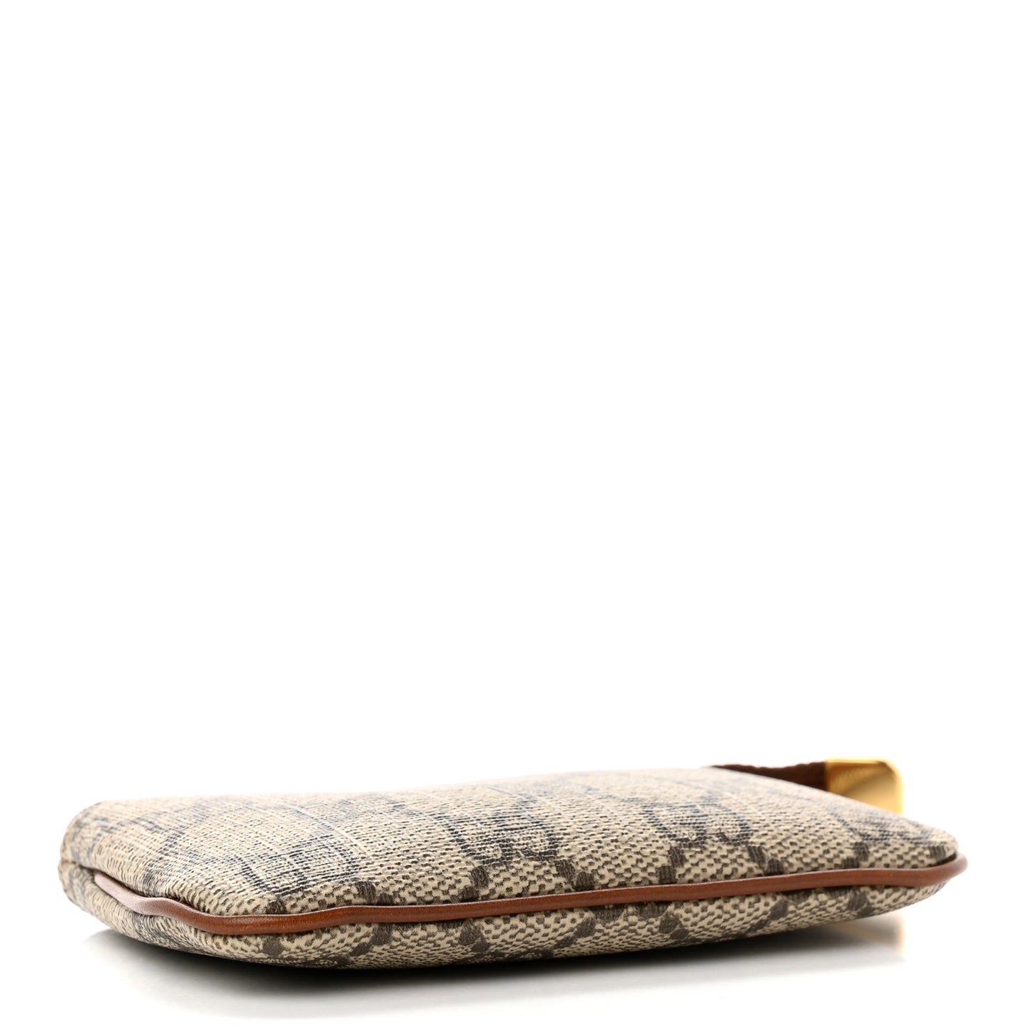 GG Supreme Monogram Key Case Beige Ebony Cuir