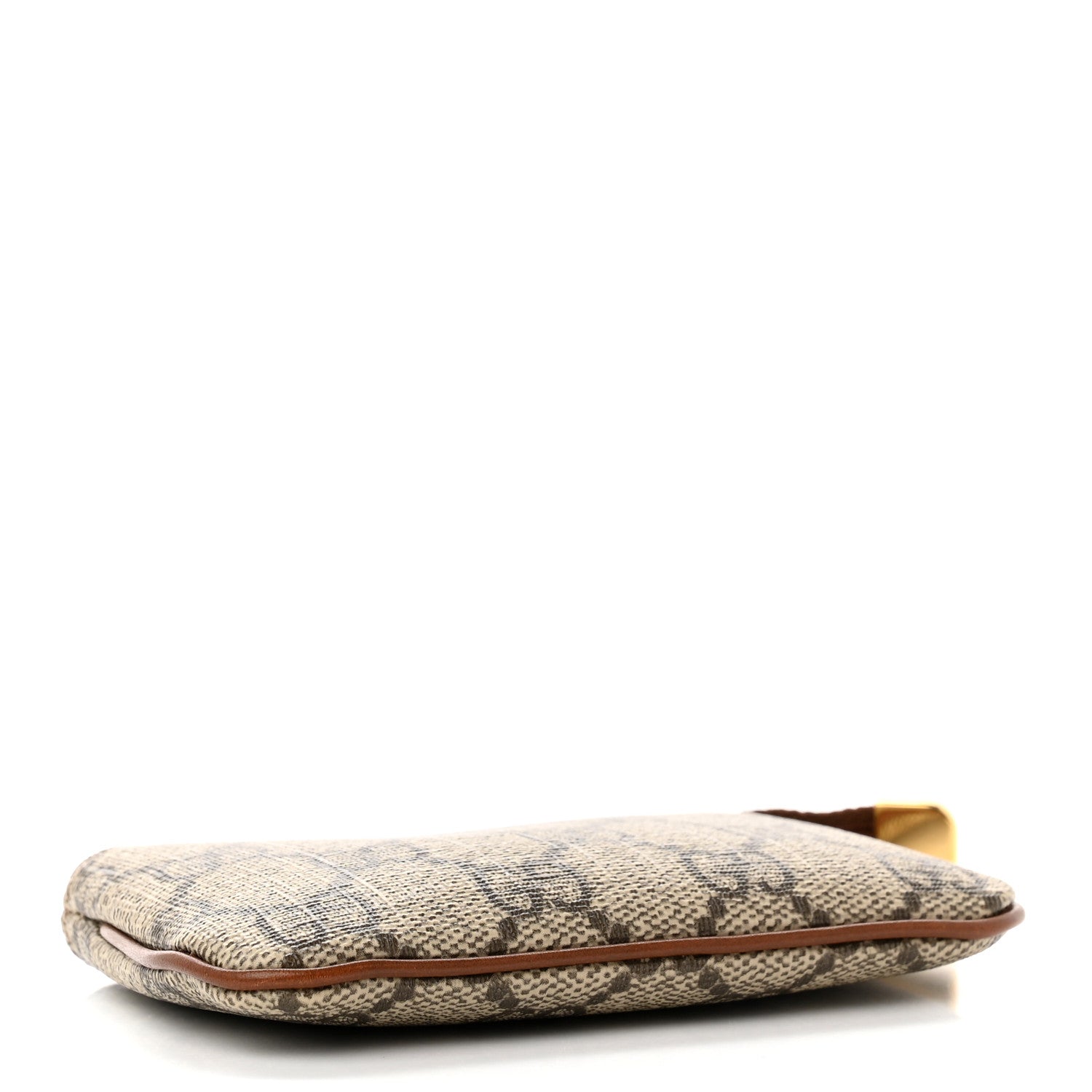 Gucci GG Supreme Monogram Key Case Beige Ebony Cuir 4 of 7
