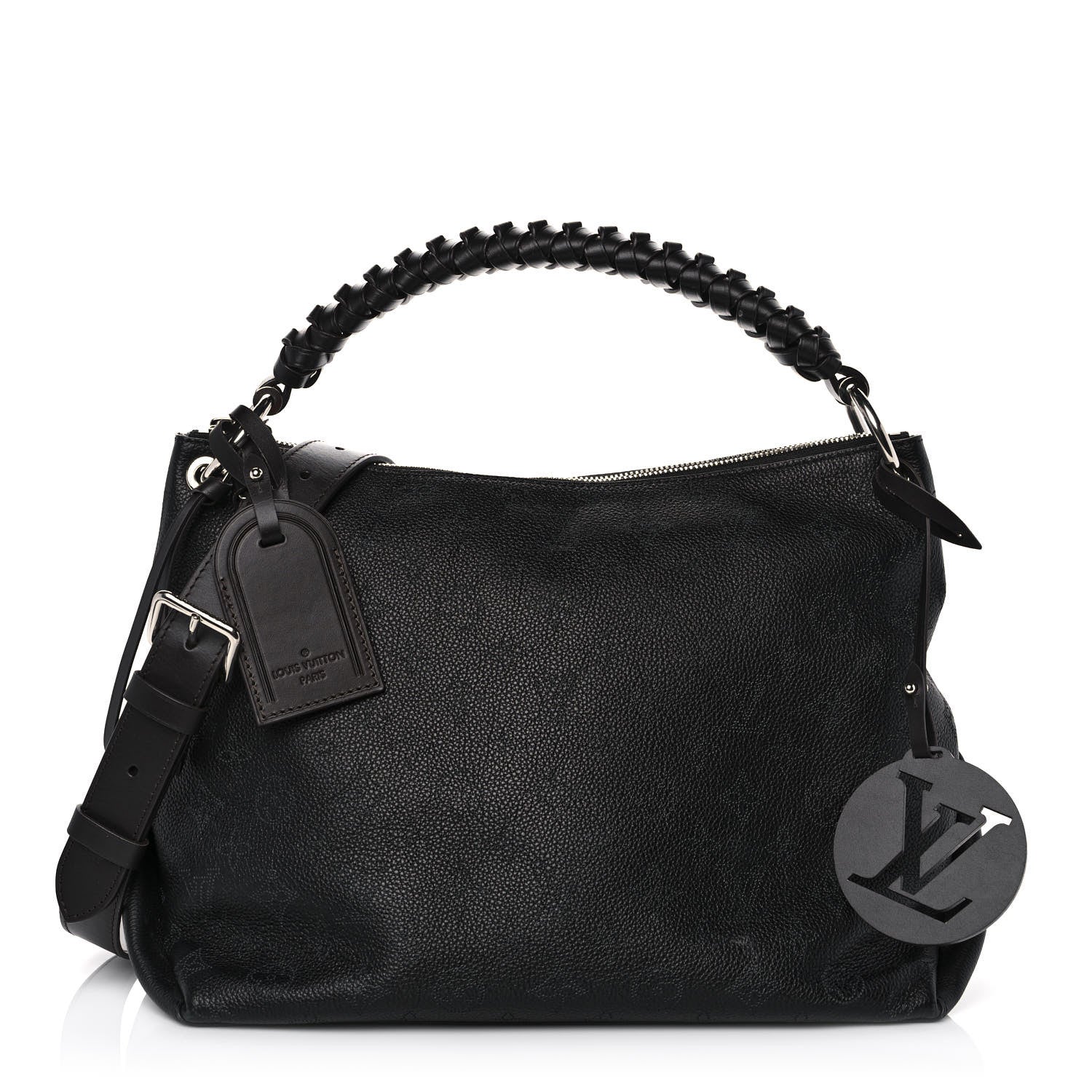 Louis Vuitton Mahina Beaubourg Hobo MM Black 1 of 12