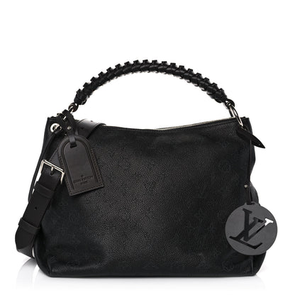 Louis Vuitton Mahina Beaubourg Hobo MM Black 1 of 12