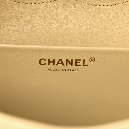 Chanel Suede Calfskin Small Souplissimo Maxi Flap Dark Beige 9 of 21