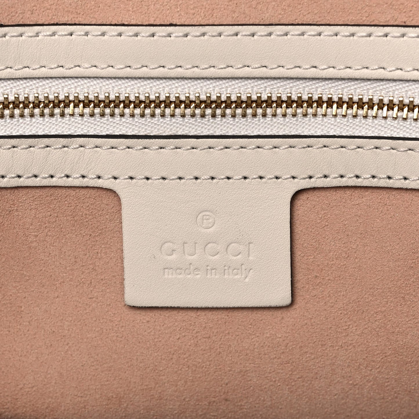 GG Supreme Monogram Medium Padlock Tote White