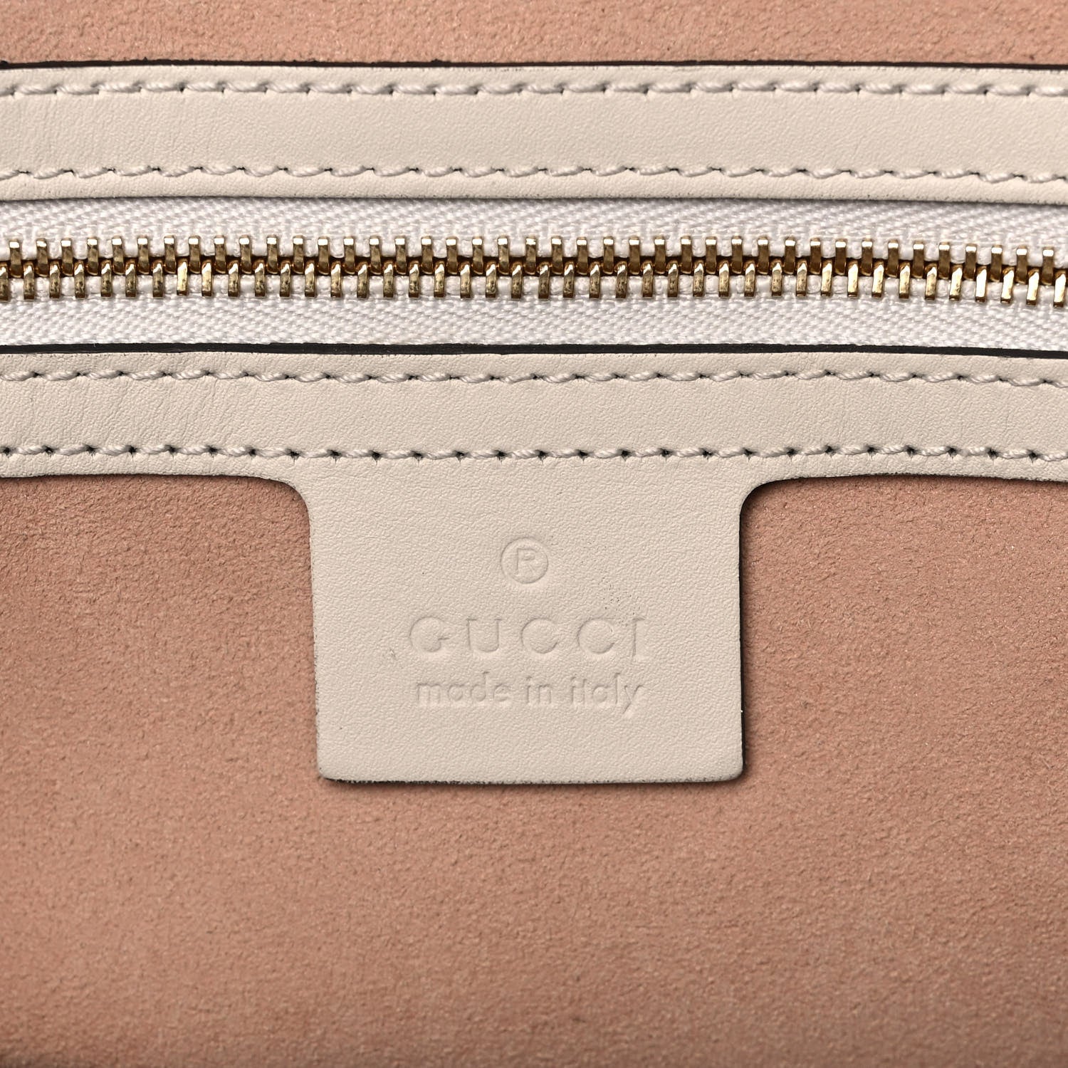 Gucci GG Supreme Monogram Medium Padlock Tote White 6 of 22