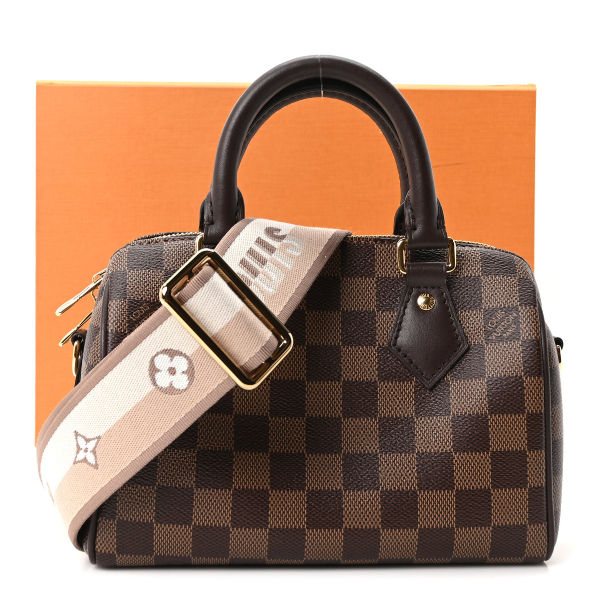 Louis Vuitton Damier Ebene Speedy Bandouliere 20 9 of 9