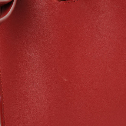 Saint Laurent Calfskin Baby Monogram Cabas Red 9 of 9