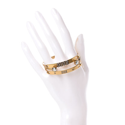 Christian Dior Metal Crystal Dio(r)evolution Bracelet Set Gold 2 of 8