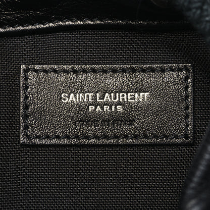Saint Laurent Smooth Calfskin City Sailor Drawstring Backpack Black 6 of 10