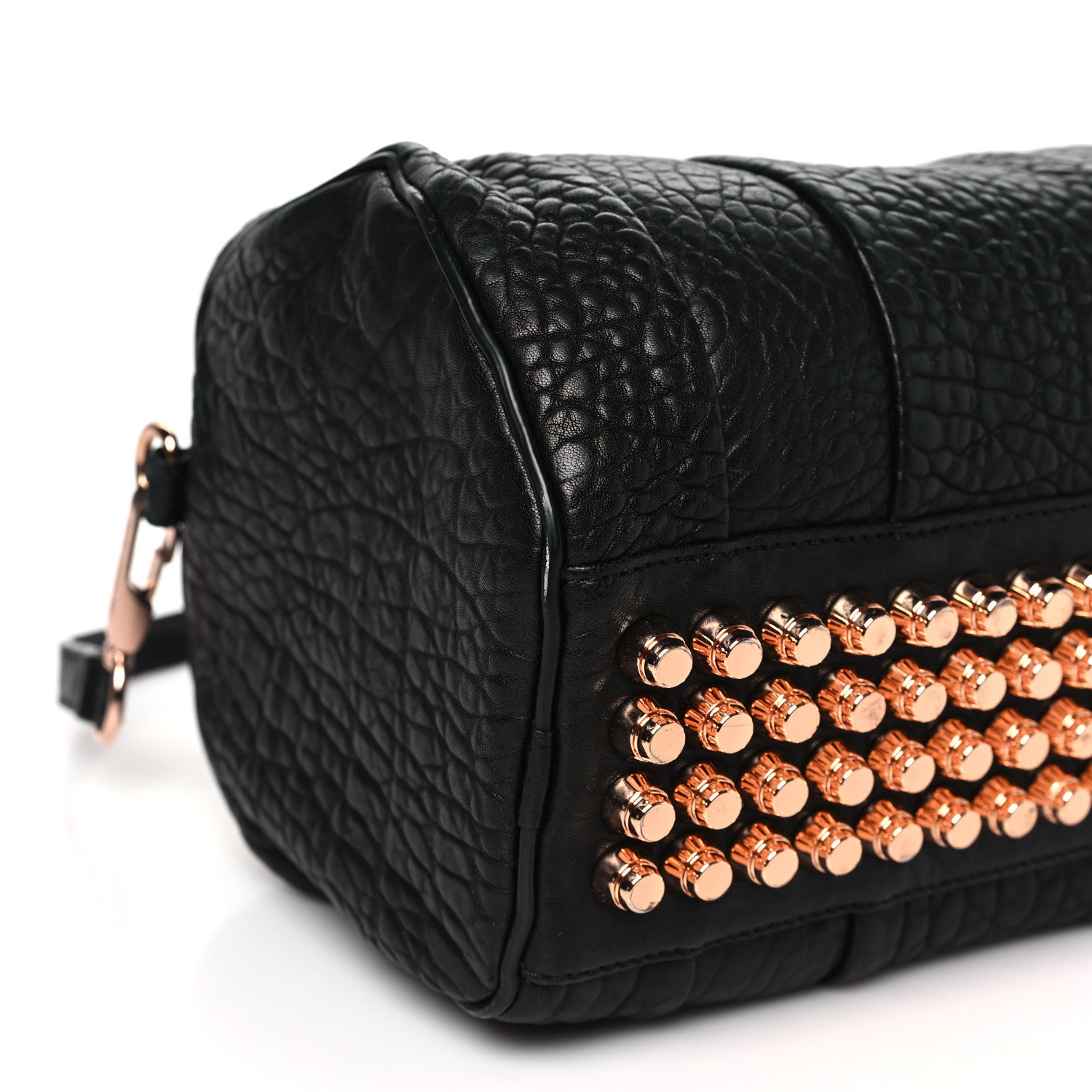 Alexander Wang Pebbled Lambskin Rockie Black Rose Gold Hardware 8 of 9