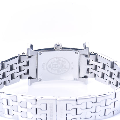 Hermes Stainless Steel 21mm Heure H Hour Quartz Watch Black 4 of 7