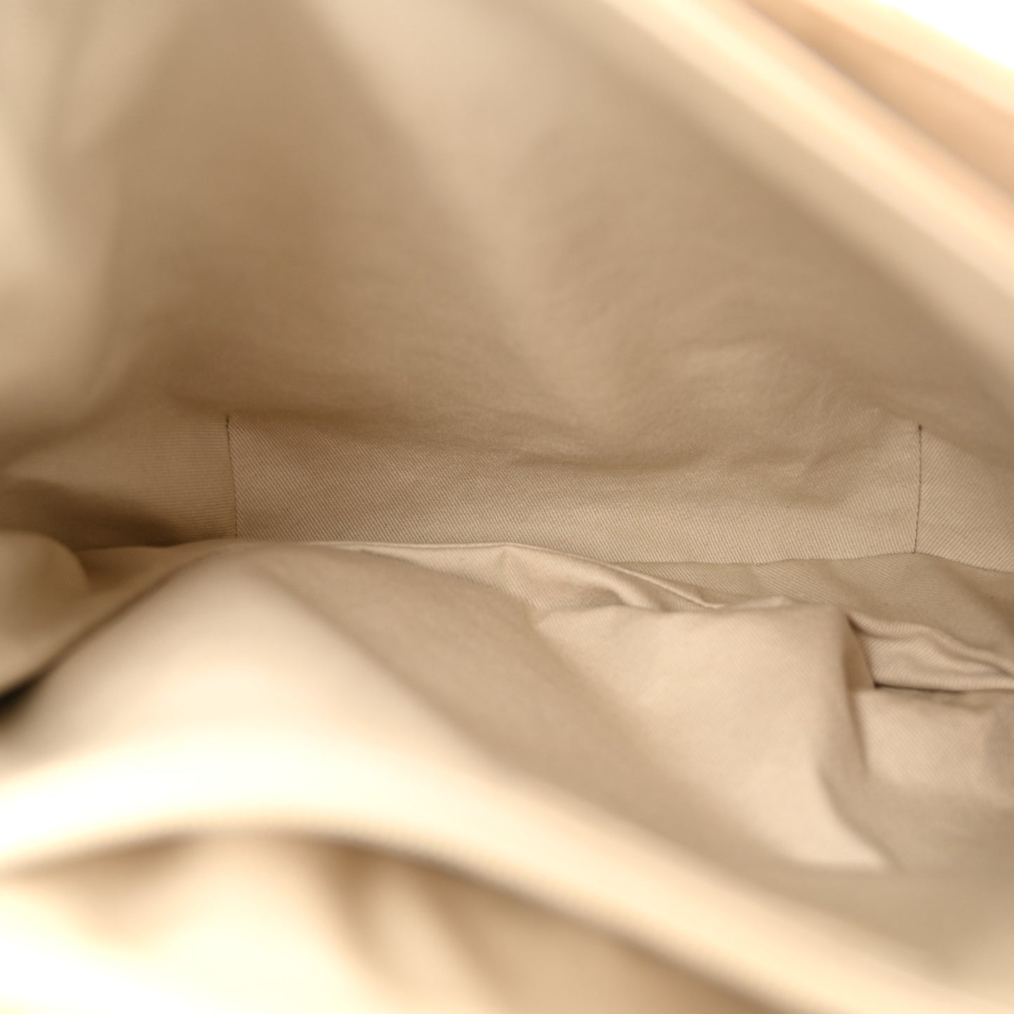 Glazed Calfskin Quilted Medium Bubble CC Flap Beige
