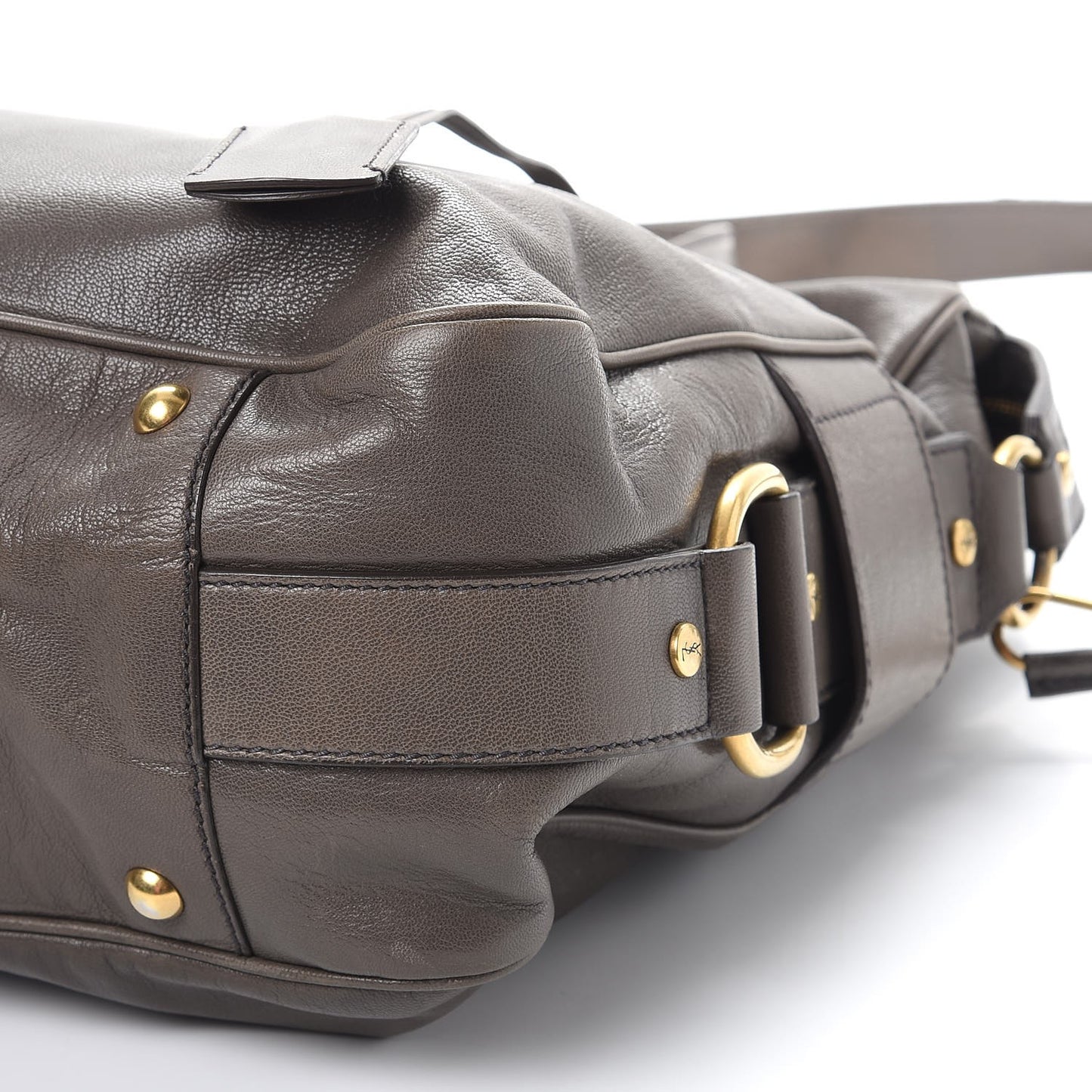 Calfskin Muse Messenger Bag Grey
