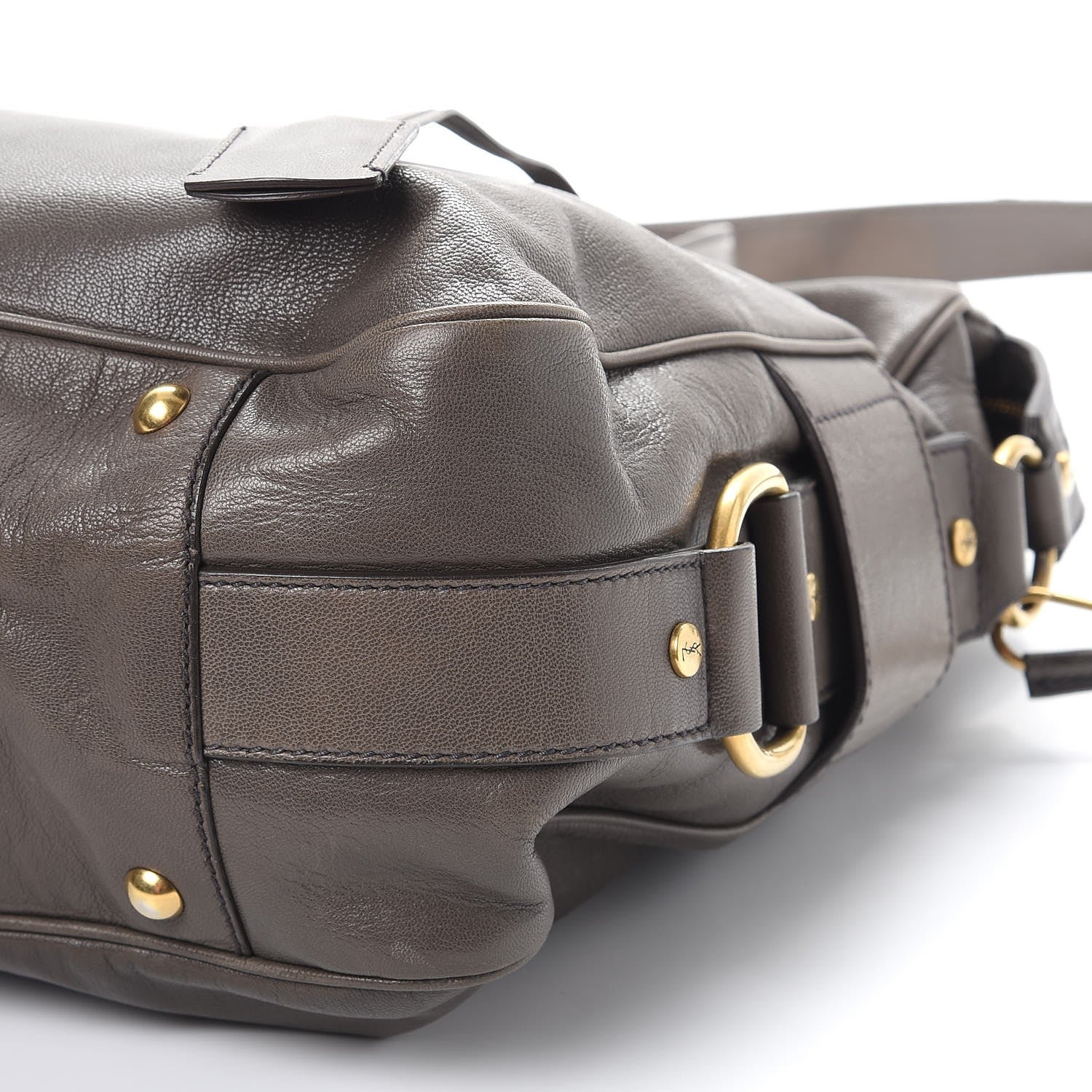 Saint Laurent Calfskin Muse Messenger Bag Grey 9 of 10
