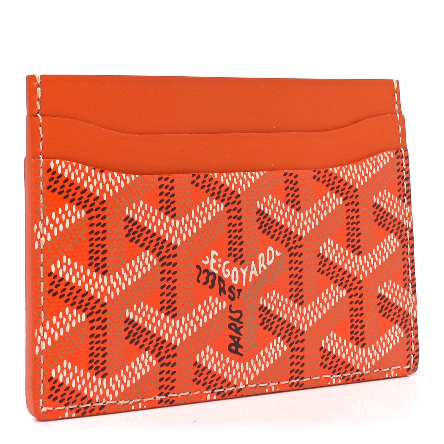 Goyard Goyardine Saint Sulpice Card Holder Orange 3 of 6