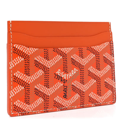 Goyard Goyardine Saint Sulpice Card Holder Orange 3 of 6