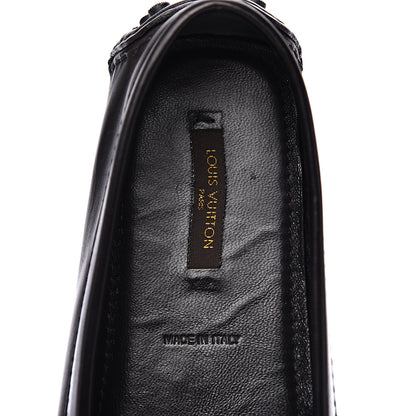 Louis Vuitton Calfskin Oxford Loafers 39.5 Black 6 of 10