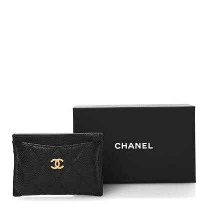 Chanel Caviar Quilted Card Holder Black 9 of 9