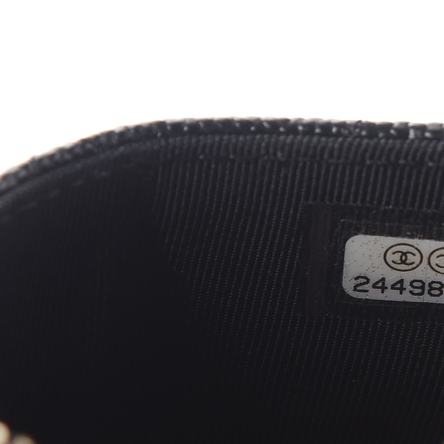 Chanel Caviar Quilted CC Zip Card Holder Black 7 of 8
