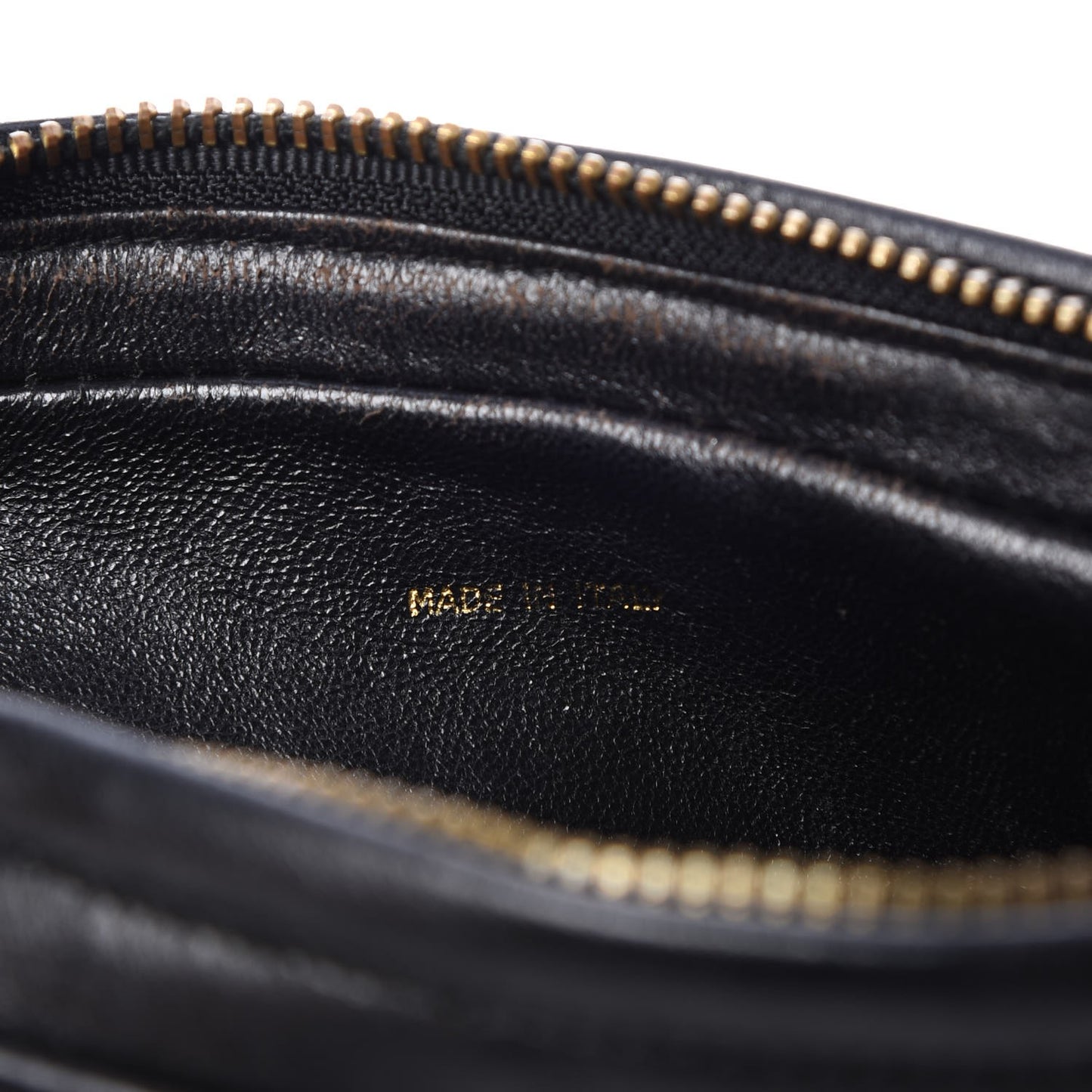 Lambskin Quilted Tassel Camera Case Black
