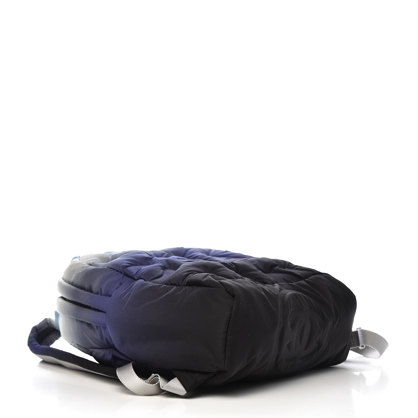 Nylon Embossed Small Doudoune Backpack Black Blue White